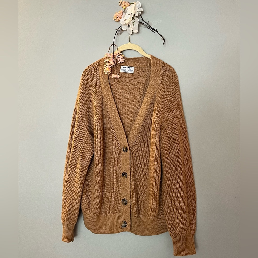 Shaker Stitch Cardigan | Tan Cardigan | Fall | Brown Sweater | Button up